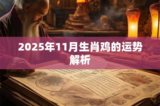 2025年11月生肖鸡的运势解析