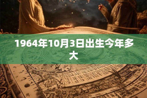 1964年10月3日出生今年多大