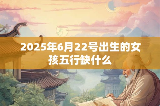 2025年6月22号出生的女孩五行缺什么