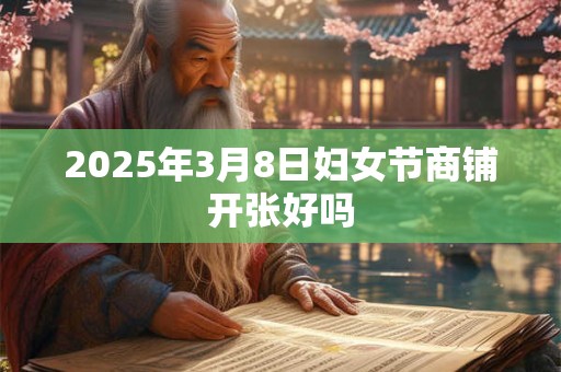 2025年3月8日妇女节商铺开张好吗