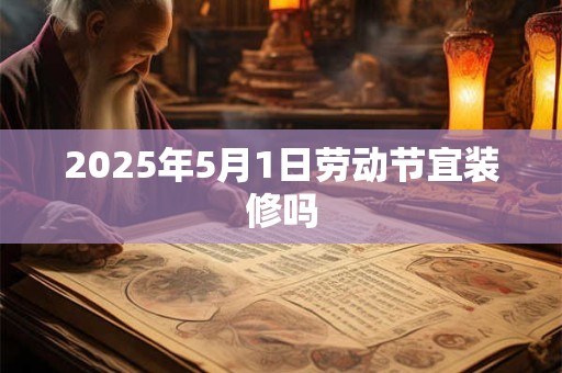 2025年5月1日劳动节宜装修吗