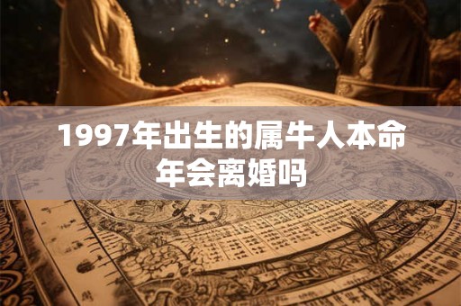 1997年出生的属牛人本命年会离婚吗