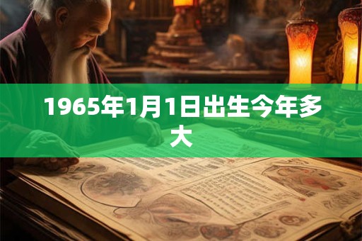 1965年1月1日出生今年多大