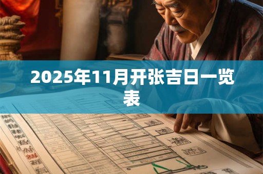 2026年11月开张吉日一览表