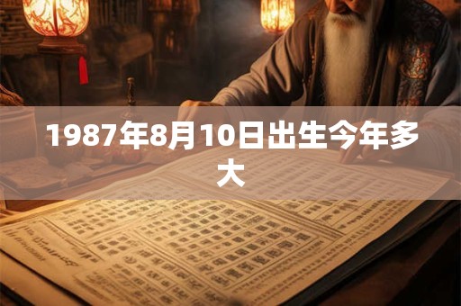 1987年8月10日出生今年多大