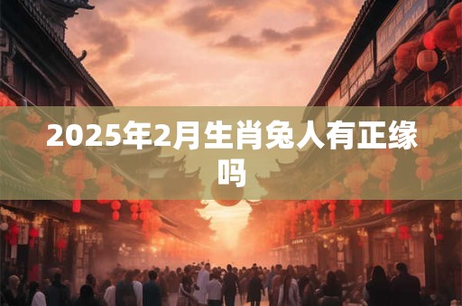 2025年2月生肖兔人有正缘吗
