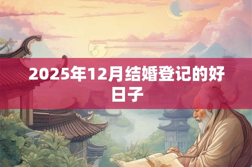 2025年12月结婚登记的好日子