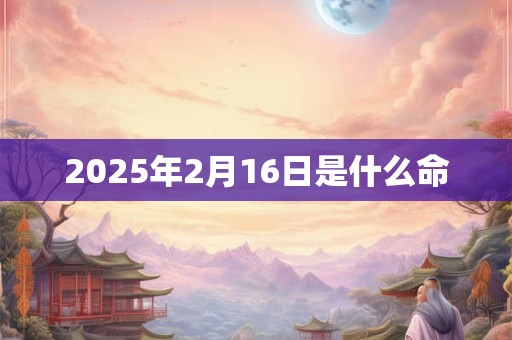 2025年2月16日是什么命