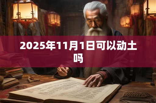 2025年11月1日可以动土吗