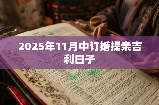 2025年11月中订婚提亲吉利日子