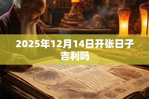 2025年12月14日开张日子吉利吗