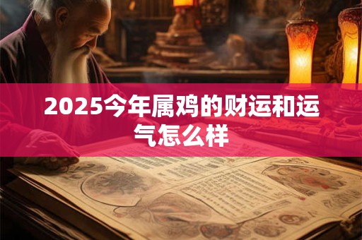 2025今年属鸡的财运和运气怎么样 2025今年属鸡的财运和运气怎么样