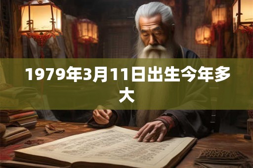1979年3月11日出生今年多大