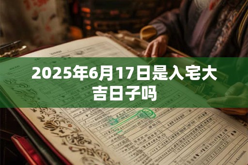 2025年6月17日是入宅大吉日子吗