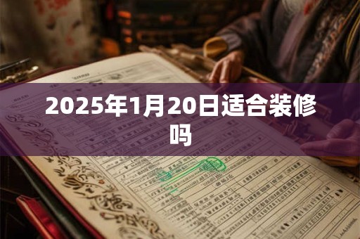 2025年1月20日适合装修吗
