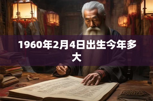 1960年2月4日出生今年多大