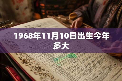 1968年11月10日出生今年多大