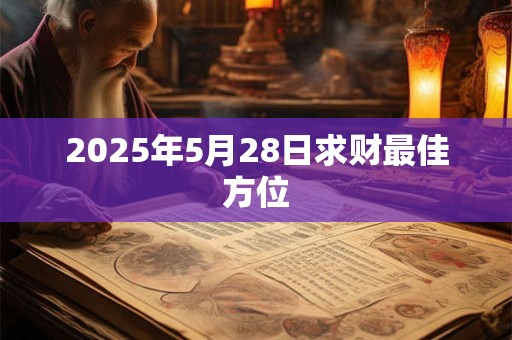2025年5月28日求财最佳方位