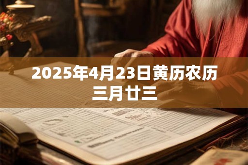 2025年4月23日黄历农历三月廿三