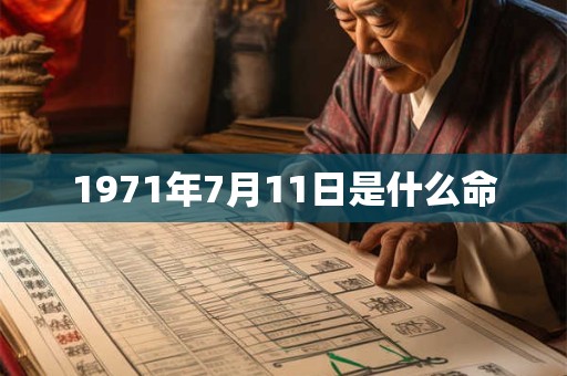 1971年7月11日是什么命