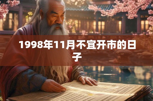 1998年11月不宜开市的日子