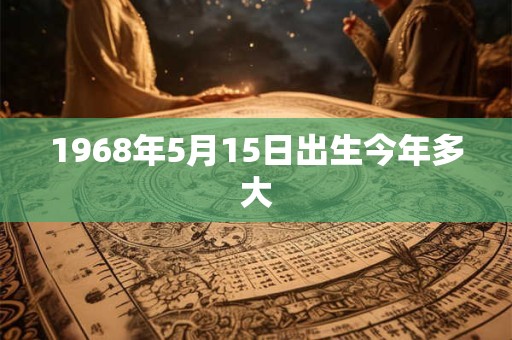 1968年5月15日出生今年多大