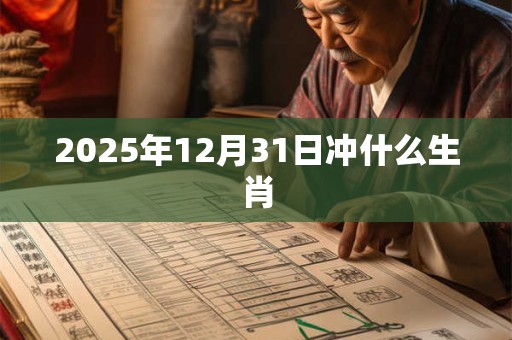 2025年12月31日冲什么生肖