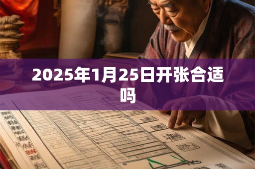 2025年1月25日开张合适吗