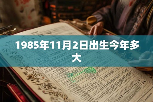 1985年11月2日出生今年多大