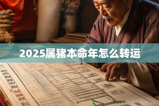 2025属猪本命年怎么转运