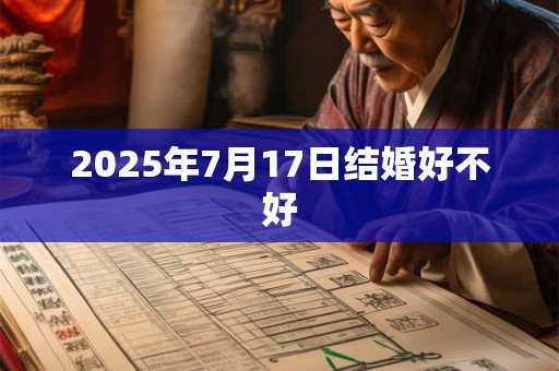 2025年7月17日结婚好不好