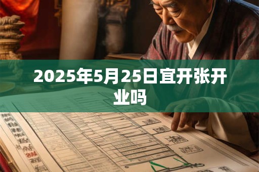 2025年5月25日宜开张开业吗