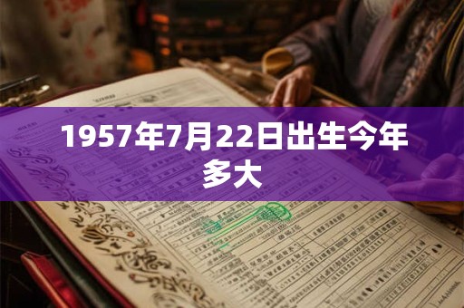 1957年7月22日出生今年多大