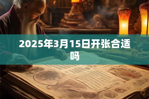 2025年3月15日开张合适吗
