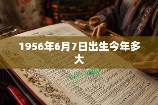 1956年6月7日出生今年多大