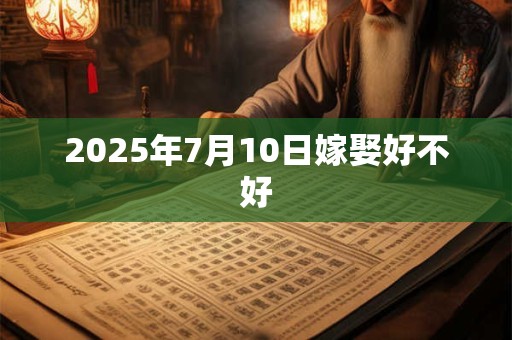 2025年7月10日嫁娶好不好