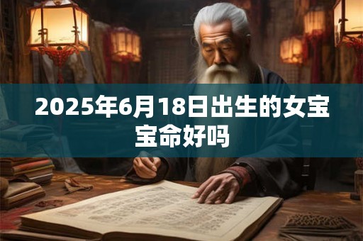 2025年6月18日出生的女宝宝命好吗