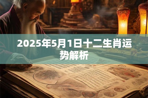 2025年5月1日十二生肖运势解析
