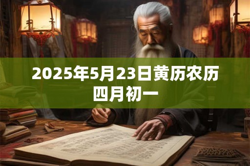 2025年5月23日黄历农历四月初一