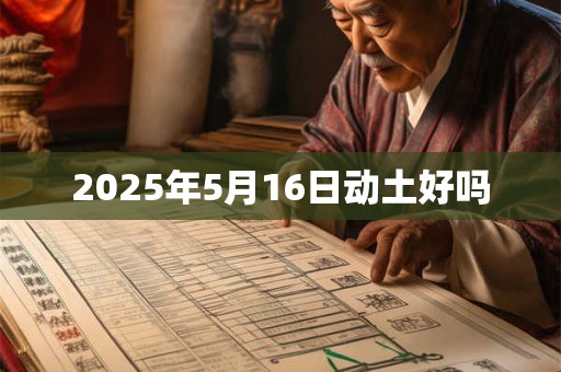 2025年5月16日动土好吗