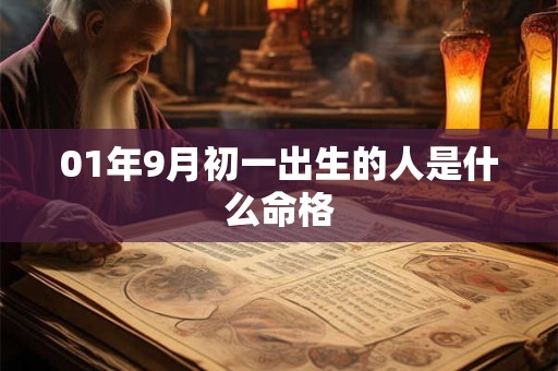 01年9月初一出生的人是什么命格