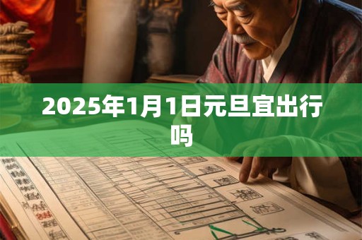 2025年1月1日元旦宜出行吗