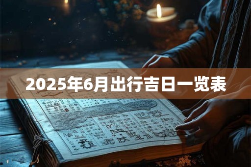 2025年6月出行吉日一览表