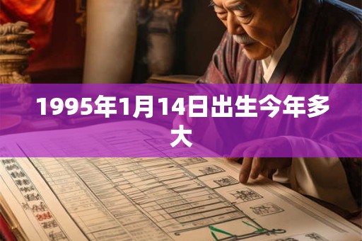 1995年1月14日出生今年多大