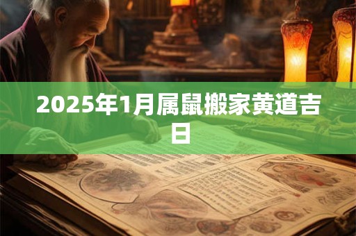 2025年1月属鼠搬家黄道吉日