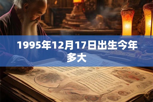 1995年12月17日出生今年多大
