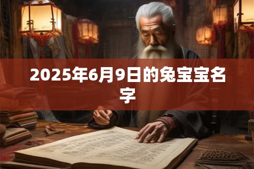 2025年6月9日的兔宝宝名字 2025年6月9日的兔宝宝名字