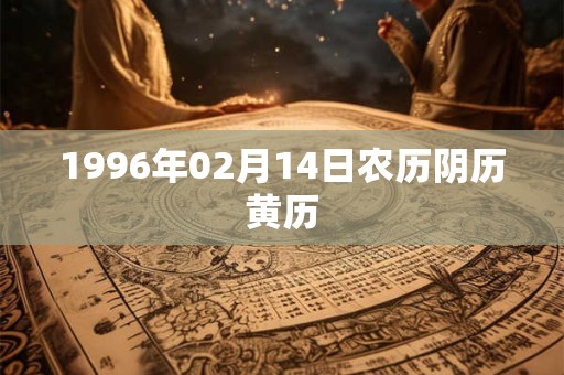 1996年02月14日农历阴历黄历