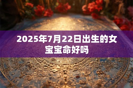 2025年7月22日出生的女宝宝命好吗