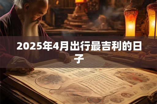 2025年4月出行最吉利的日子